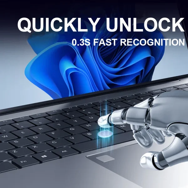 2025 15.6" Windows 11 Pro Laptop Computer Intel Core i7 8500Y 16GB 1TB Laptops Office Computer Fingerprint Unlock Notebook PC