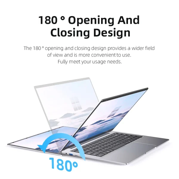 Ultra Slim Windows 11 Laptop Computer 14.1" 12GB DDR4 1TB 2TB SSD Intel N4000 Notebook Gamer 1920*1080 Office Study Computer PC