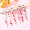 Sanrio Cartoon Gel Pen 24/48pcs Hello Kitty Happy New Year Creative 0.5 Black School Stationery Office Signature Pens Wholesale
