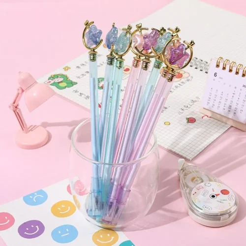 Creative Fairy Gel Pens Cute 12 Constellations Magic Stick Neutral Pen 0.5mm Black Ink Kawaii School Stationery