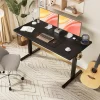 JHK Electric Standing Desk Height Adjustable 55x24 Inch Computer Desk Workstation Ergonomic Work Table for Home Office
