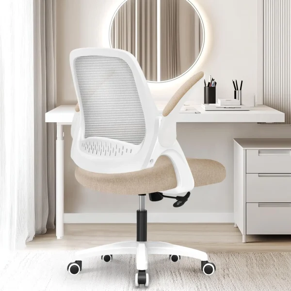 Neo Chair Office Desk Computer Gaming Chair With Ergonomic Lumbar Back Support Flip-Up Padded Armrest Adjustable Height And