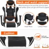 Paylesshere Office Chair Desk Chair Ergonomic Gaming Chair With Executive Pu Leather Computer Lumbar Support And Footrest