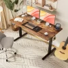JHK Electric Standing Desk Height Adjustable 55x24 Inch Computer Desk Workstation Ergonomic Work Table for Home Office