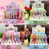 Sanrio 48pcs Gel Pen Black 0.5mm Labbu Kuromi Hello Kitty My Melody Kawaii Patch Press Pen Student Gel Pen Girl Birthday Gift
