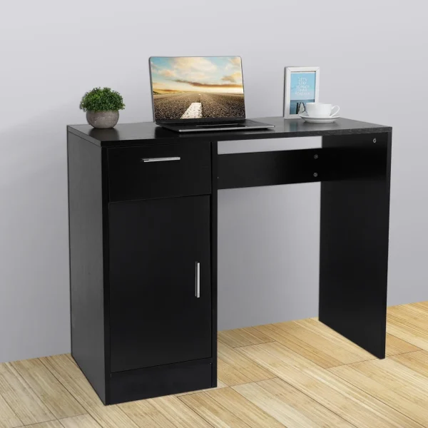 1 Drawer 1 Door Compact Computer PC Laptop Desk Table Workstation Home Office