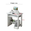Home Office Computer Desk with Monitor Stand Keyboard Tray, Study Desk PC Laptop Table , Modern Workstation for Small Spaces