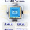 AOOSTAR N1 PRO Mini PC Intel N150 12GB RAM 256/512GB M.2 2242 SSD, Dual 2.5G LAN/WiFi5/BT4.2 for Desktop Office/Business