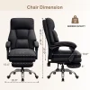 High Back Office Chair Executive Desk Chair with Foot Rest Comfortable Computer Gaming Chairs Swivel Work Chair