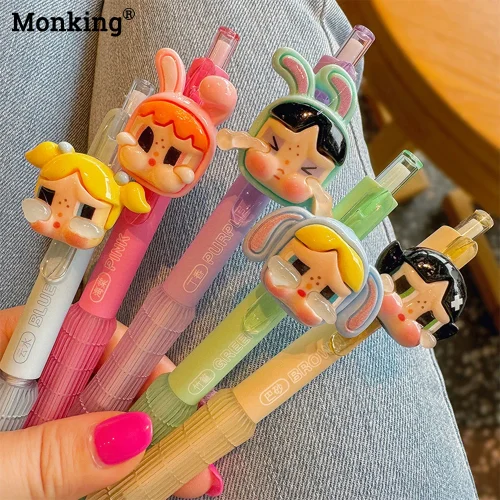 Monking Crybaby Black Writing Gel Pen Cute Ballpoint Pen For School Student Office School Supplies