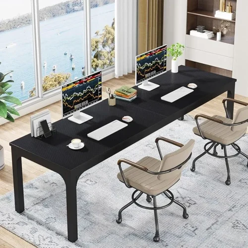 78.7 Inches Extra Long Computer Desk 2 Person Desk, Double Long Desk, Workstaion for Home Office