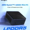 ZXIPC Mini PC AMD Ryzen 7 6600U 6600H 6800H 16GB DDR5 1TB M.2 SSD Desktop Computers Support 4K HDMI Display/WiFi6/USB3.2/Office