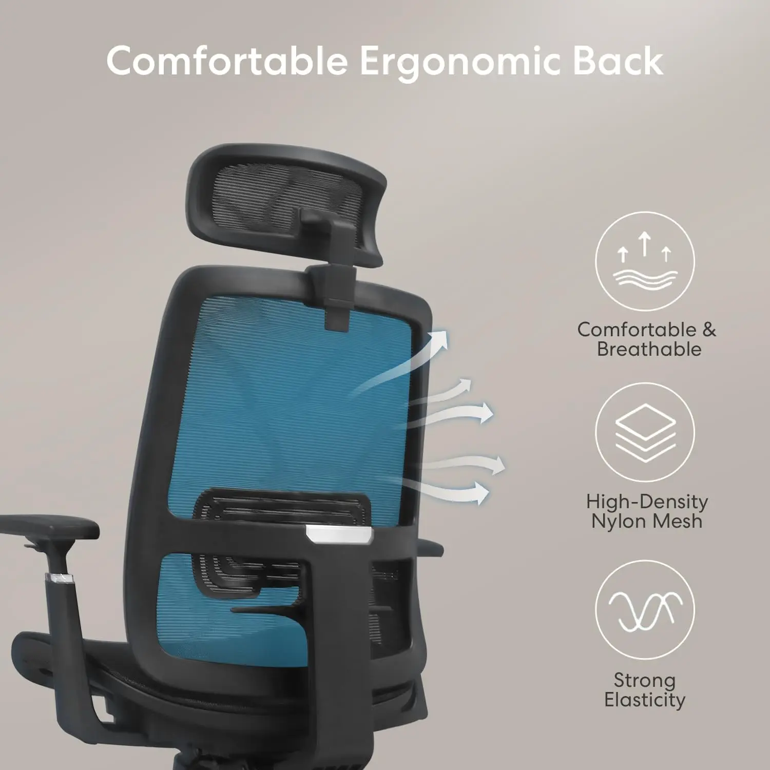 New Ergonomic Mesh Adjustable Lumbar Support Office Chair 120°Tilt High Back Comfortable Computer Chair with Soft Flip Up Arms - Image 5