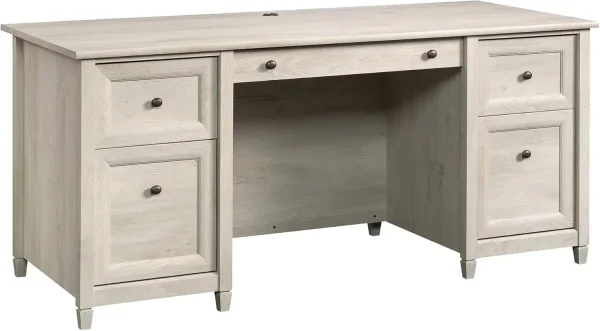 EdgeWater Office Desk Drawers Executive Desk File Drawer Storage in Chalked Chestnut office desk office furniture l shaped desk
