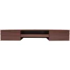 Wall Mount Office Computer Desk Mid Century Modern Wall Mounted Desk with Pull Out Drawer for Study Bedroom (Brown)