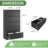 Lateral File Cabinet with Lock, Home Office Storage Cabinet for Hanging Files 5 Drawers-64.09''H,5 Drawer Metal Filing Cabinets