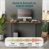 Electric Standing Desk, 63 x 24 Inch, Modern Style, Adjustable Height, 154 lbs Capacity, with Memory Presets, for Home Office