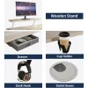 Electric L Shape Standing Desk with Drawer, 63x47 Inches Height Adjustable Sit Stand Up Desk with Storage Shelf, Home Office