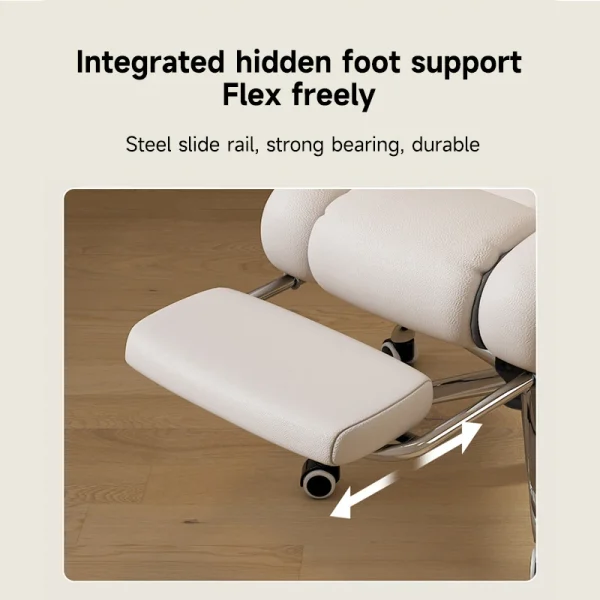 Executive Office Chair Reclining with Footrest Ergonomic Computer Desk with Lumbar Support Big and Tall Home High Back Gaming