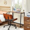 Folding Desk, 47.2"" Foldable Computer Desk For Bedroom, Space Saving Computer Table Writing Workstation For Home Office, Easy
