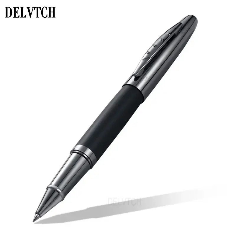 DELVTCH Metal Gel Pen Matte Handle Business Signature Pen 0.5mm Black Blue Ink Cartridge Office School Writing Stationery Gifts