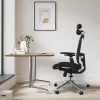 New Ergonomic Mesh Adjustable Lumbar Support Office Chair 120°Tilt High Back Comfortable Computer Chair with Soft Flip Up Arms