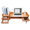 3 Drawers Computer Monitor Stand Office Organizer Computer Rack Living Room Cabinet Chest of Drawers