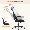 Sweetcrispy Office Computer Desk Chair, Ergonomic High-Back Mesh Rolling Work Chairs With Wheels And Adjustable Headrests,