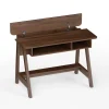 Office Desks,Mid Century Writing Desk with Storage Cubes and Hidden Compartment,Computer Desks