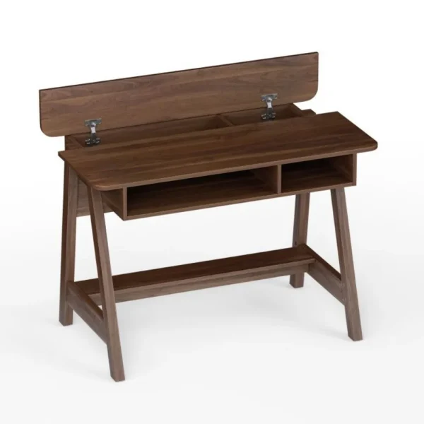 Office Desks,Mid Century Writing Desk with Storage Cubes and Hidden Compartment,Computer Desks