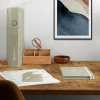 Computer Office Desk, Home Writing Study Worktable for Bedroom, Brown Small Desk, Modern Simple Style PC Table