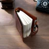 Moterm New Arrival Elite Series Personal Size Rings Planner without Big Back Pocket Vegetable Tanned Notebook with 25mm rings