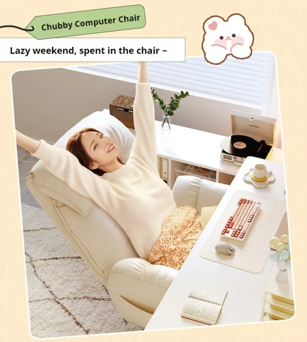 kf-S90e38041215f497bb83cb439c7b6585fk Office Chair Soft Comfortable Household Chair Ergonomic Lumbar Support Mesh Adjustable Armrest Headrest Leisure Chair Recliners