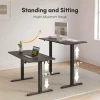 Electric Standing Desk Adjustable Height, 55 x 24 Inch Sit and Stand Desk, Home Office Desk, Ergonomic Workstation
