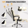 6-Point Massage Office Chair, with Footrest Heated Executive with Reclining Backrest, Ergonomic Gaming Chair with Padded Armrest