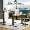 Electric Standing Desk, 63 x 24 Inch, Modern Style, Adjustable Height, 154 lbs Capacity, with Memory Presets, for Home Office