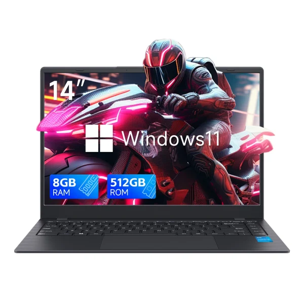 kf-Sa27f33e1776341578631a5fda83fc07bZ 14 Inch Windows 11 Laptops New N4000 2.6Ghz 8GB RAM 512GB ROM Notbook Pc Computer Laptop