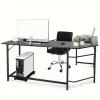 66" L-Shaped Desk Corner Computer Gaming Laptop Table Workstation Home Office