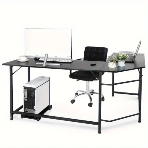 66" L-Shaped Desk Corner Computer Gaming Laptop Table Workstation Home Office