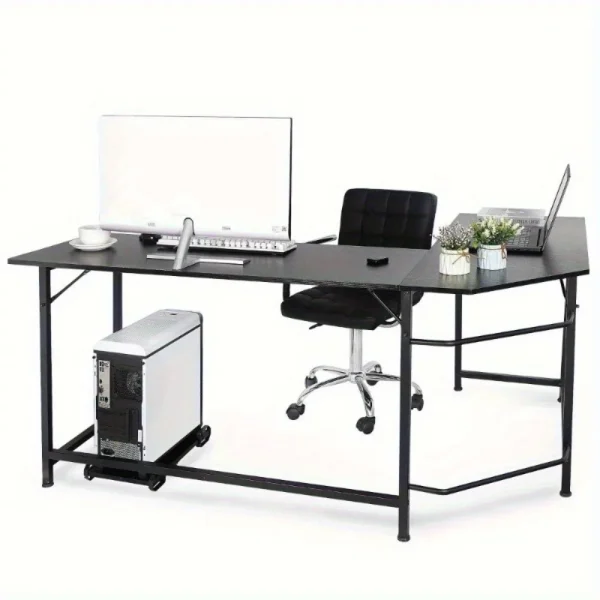 66" L-Shaped Desk Corner Computer Gaming Laptop Table Workstation Home Office