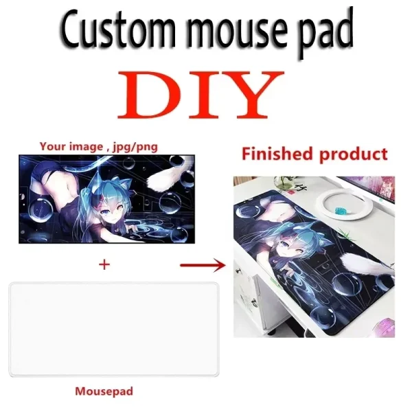 Custom Mouse Pad Print Diy Large Playmat Gaming Customized Mat XXL Size Gamer Office Mousepad OEM Logo Bulk Discounts Desk Mat