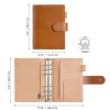 Moterm New Arrival Elite Series Personal Size Rings Planner without Big Back Pocket Vegetable Tanned Notebook with 25mm rings
