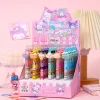 Sanrio Gel Pen 36pc 0.5mm Black Cartoon Kuromi Love Family Resin Hello Ktiiy Patch Press Pen Cute Writing Tools Office Supplies.