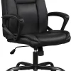 Home Office Chair Ergonomic Desk Chair PU Leather Task Chair Executive Rolling Swivel Mid Back