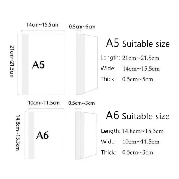 Fromthenon Cartoon Notebook Cover Planner Case Cover Protective Shell Journal Cover Protector Office Stationery Supplies