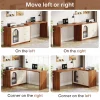 Tribesigns L Shaped Computer Desk with Drawers, Modern Corner Home Office Desk with Reversible Storage Cabinet, Long Study Desk