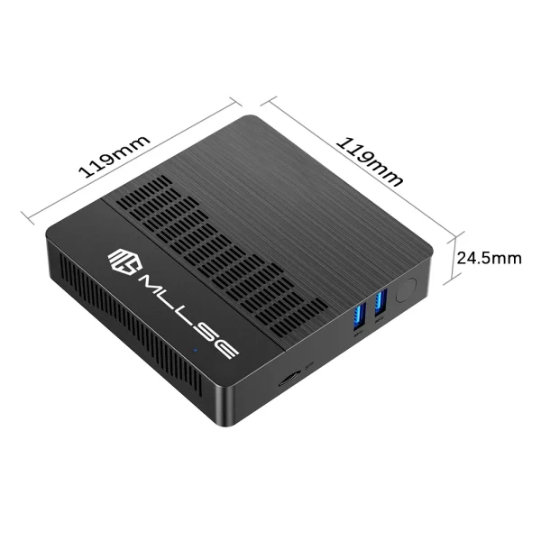 MLLSE M2 Air Mini PC Intel Celeron N4000 CPU Window11 6GB RAM 128GB ROM Dual-Band WiFi VGA Portable Mini Computer BT4.2
