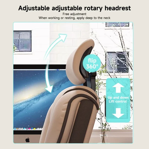 Executive Office Chair Reclining with Footrest Ergonomic Computer Desk with Lumbar Support Big and Tall Home High Back Gaming