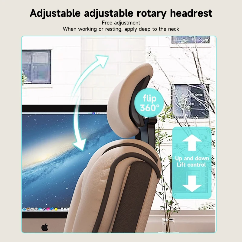 Executive Office Chair Reclining with Footrest Ergonomic Computer Desk with Lumbar Support Big and Tall Home High Back Gaming - Image 5