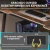 Gaming Desk Computer Writing Table Student Art Modren Simple Style PC Wood Suitable Portable Desk for Home, Offic